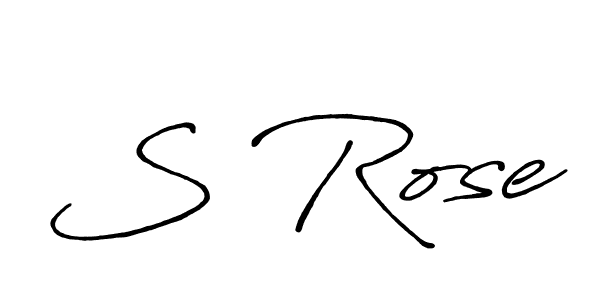 Create a beautiful signature design for name S Rose. With this signature (Antro_Vectra_Bolder) fonts, you can make a handwritten signature for free. S Rose signature style 7 images and pictures png