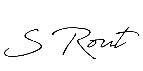 You should practise on your own different ways (Antro_Vectra_Bolder) to write your name (S Rout) in signature. don't let someone else do it for you. S Rout signature style 7 images and pictures png