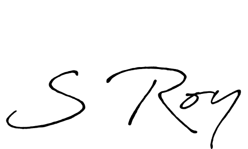 Design your own signature with our free online signature maker. With this signature software, you can create a handwritten (Antro_Vectra_Bolder) signature for name S Roy. S Roy signature style 7 images and pictures png