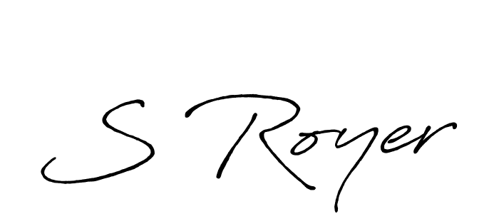 Use a signature maker to create a handwritten signature online. With this signature software, you can design (Antro_Vectra_Bolder) your own signature for name S Royer. S Royer signature style 7 images and pictures png