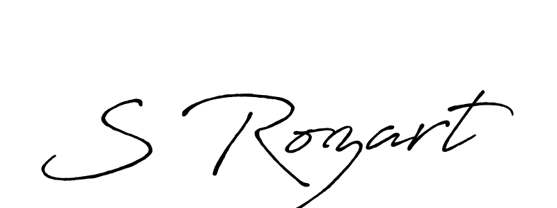 Also we have S Rozart name is the best signature style. Create professional handwritten signature collection using Antro_Vectra_Bolder autograph style. S Rozart signature style 7 images and pictures png
