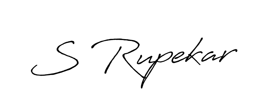 Use a signature maker to create a handwritten signature online. With this signature software, you can design (Antro_Vectra_Bolder) your own signature for name S Rupekar. S Rupekar signature style 7 images and pictures png