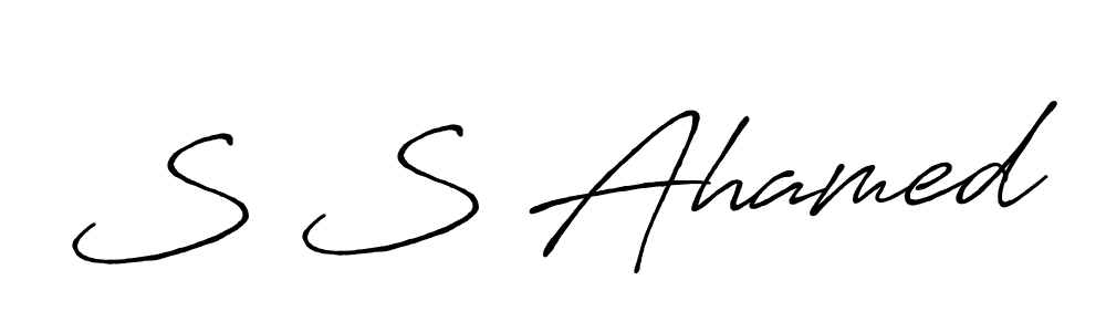 Make a beautiful signature design for name S S Ahamed. Use this online signature maker to create a handwritten signature for free. S S Ahamed signature style 7 images and pictures png