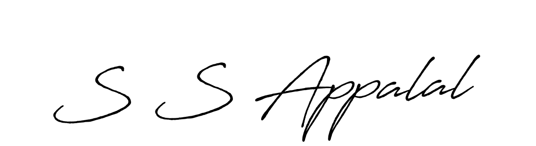 if you are searching for the best signature style for your name S S Appalal. so please give up your signature search. here we have designed multiple signature styles  using Antro_Vectra_Bolder. S S Appalal signature style 7 images and pictures png