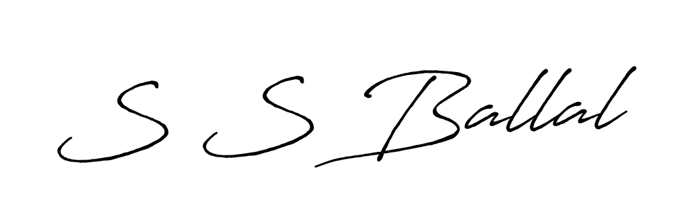 Use a signature maker to create a handwritten signature online. With this signature software, you can design (Antro_Vectra_Bolder) your own signature for name S S Ballal. S S Ballal signature style 7 images and pictures png