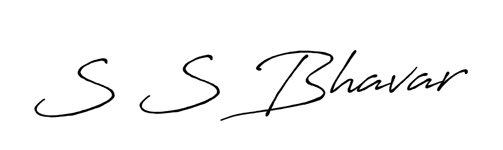 Design your own signature with our free online signature maker. With this signature software, you can create a handwritten (Antro_Vectra_Bolder) signature for name S S Bhavar. S S Bhavar signature style 7 images and pictures png