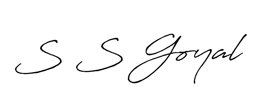 It looks lik you need a new signature style for name S S Goyal. Design unique handwritten (Antro_Vectra_Bolder) signature with our free signature maker in just a few clicks. S S Goyal signature style 7 images and pictures png