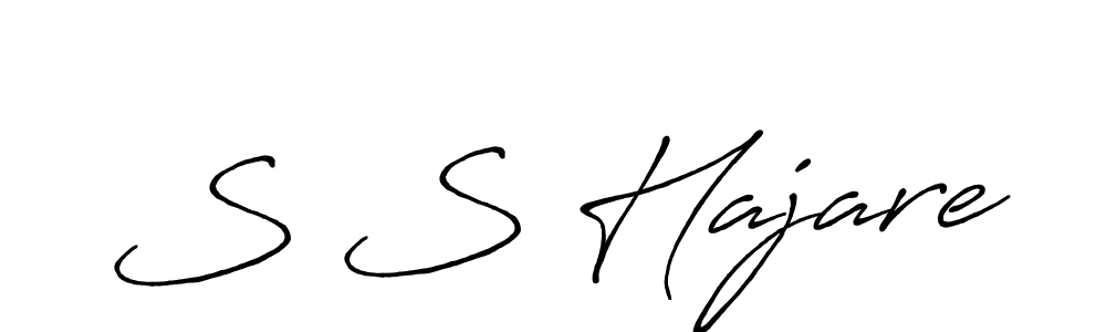 Design your own signature with our free online signature maker. With this signature software, you can create a handwritten (Antro_Vectra_Bolder) signature for name S S Hajare. S S Hajare signature style 7 images and pictures png