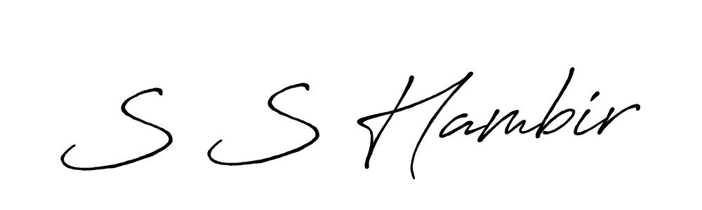 Best and Professional Signature Style for S S Hambir. Antro_Vectra_Bolder Best Signature Style Collection. S S Hambir signature style 7 images and pictures png