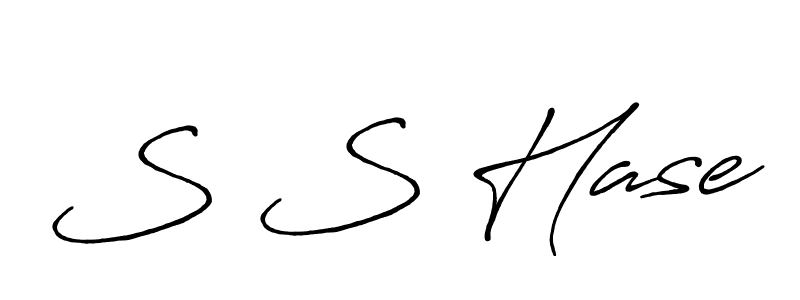 Make a beautiful signature design for name S S Hase. With this signature (Antro_Vectra_Bolder) style, you can create a handwritten signature for free. S S Hase signature style 7 images and pictures png