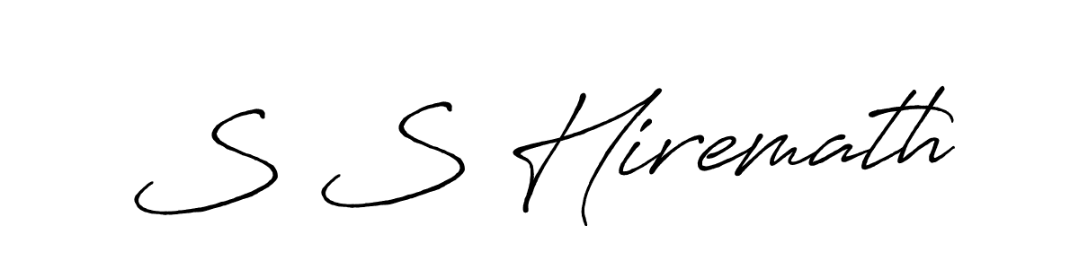 How to make S S Hiremath signature? Antro_Vectra_Bolder is a professional autograph style. Create handwritten signature for S S Hiremath name. S S Hiremath signature style 7 images and pictures png