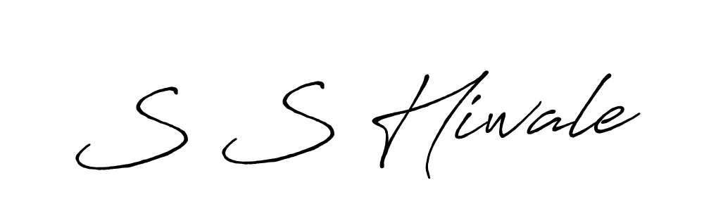 Also we have S S Hiwale name is the best signature style. Create professional handwritten signature collection using Antro_Vectra_Bolder autograph style. S S Hiwale signature style 7 images and pictures png