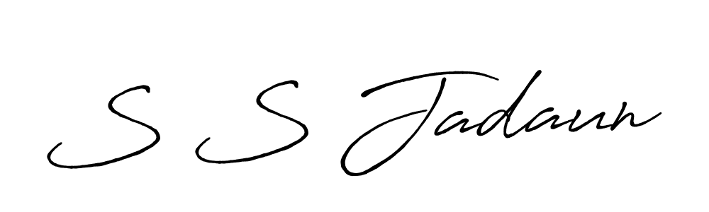 Make a beautiful signature design for name S S Jadaun. Use this online signature maker to create a handwritten signature for free. S S Jadaun signature style 7 images and pictures png