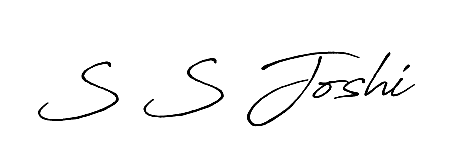 How to make S S Joshi name signature. Use Antro_Vectra_Bolder style for creating short signs online. This is the latest handwritten sign. S S Joshi signature style 7 images and pictures png