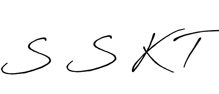 Similarly Antro_Vectra_Bolder is the best handwritten signature design. Signature creator online .You can use it as an online autograph creator for name S S K T. S S K T signature style 7 images and pictures png