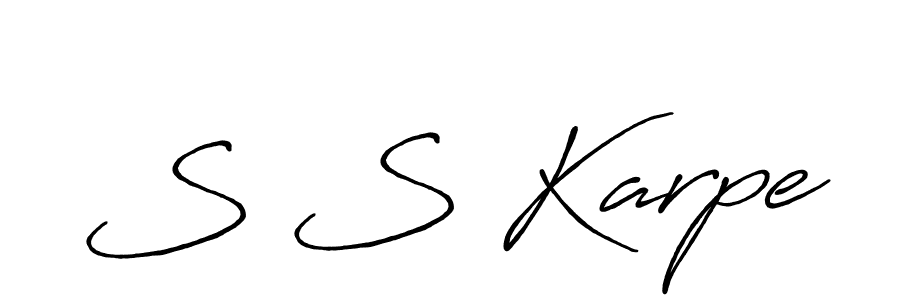 It looks lik you need a new signature style for name S S Karpe. Design unique handwritten (Antro_Vectra_Bolder) signature with our free signature maker in just a few clicks. S S Karpe signature style 7 images and pictures png