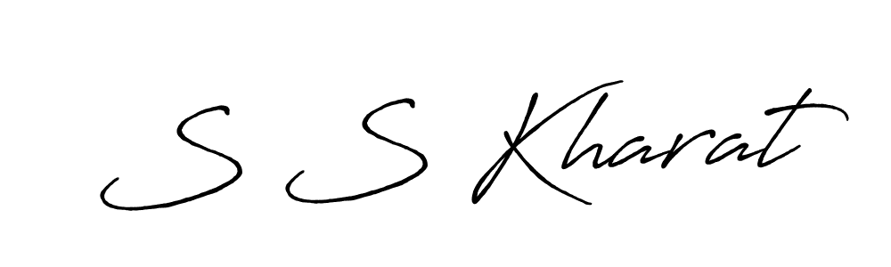 S S Kharat stylish signature style. Best Handwritten Sign (Antro_Vectra_Bolder) for my name. Handwritten Signature Collection Ideas for my name S S Kharat. S S Kharat signature style 7 images and pictures png