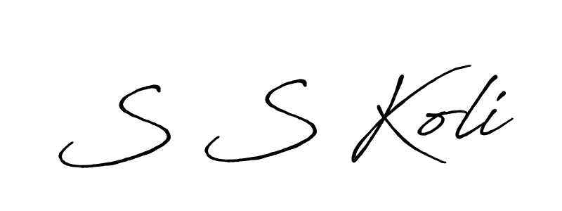 if you are searching for the best signature style for your name S S Koli. so please give up your signature search. here we have designed multiple signature styles  using Antro_Vectra_Bolder. S S Koli signature style 7 images and pictures png