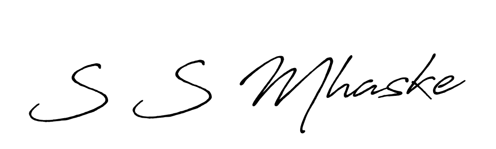 Similarly Antro_Vectra_Bolder is the best handwritten signature design. Signature creator online .You can use it as an online autograph creator for name S S Mhaske. S S Mhaske signature style 7 images and pictures png
