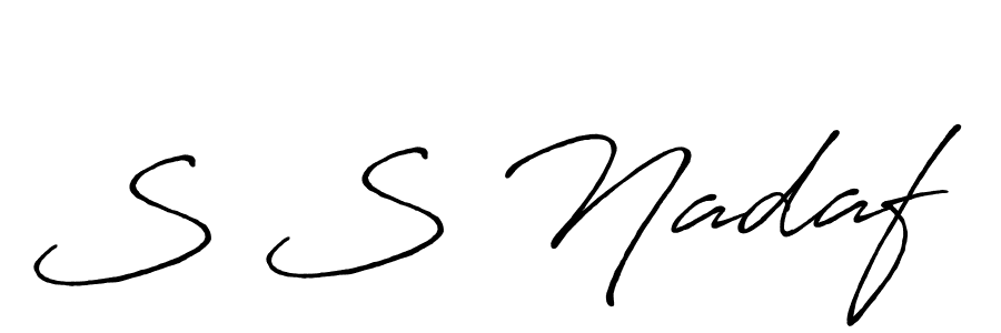 You should practise on your own different ways (Antro_Vectra_Bolder) to write your name (S S Nadaf) in signature. don't let someone else do it for you. S S Nadaf signature style 7 images and pictures png