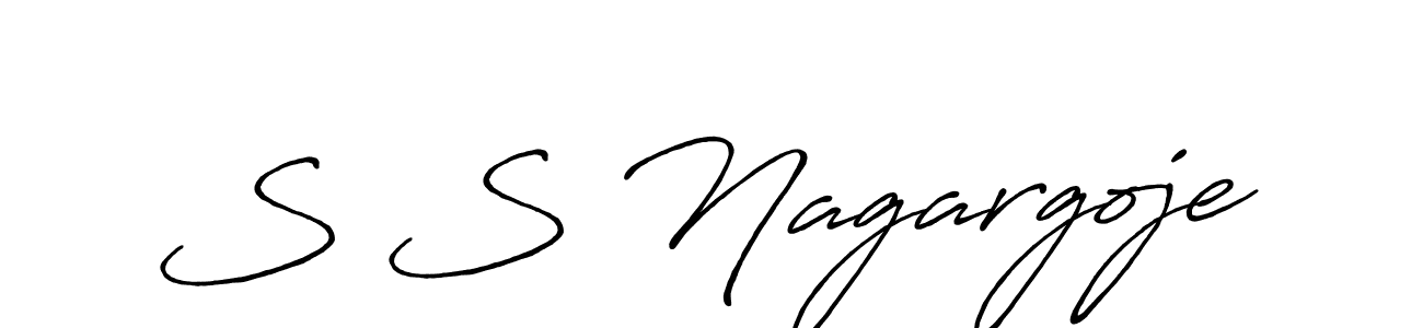 You should practise on your own different ways (Antro_Vectra_Bolder) to write your name (S S Nagargoje) in signature. don't let someone else do it for you. S S Nagargoje signature style 7 images and pictures png