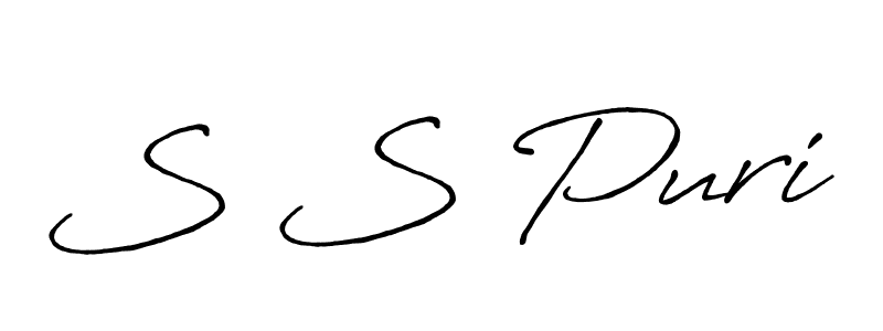 Also we have S S Puri name is the best signature style. Create professional handwritten signature collection using Antro_Vectra_Bolder autograph style. S S Puri signature style 7 images and pictures png