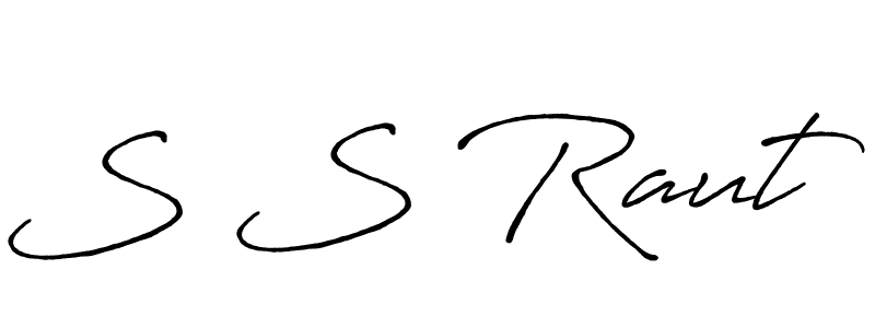 Make a beautiful signature design for name S S Raut. With this signature (Antro_Vectra_Bolder) style, you can create a handwritten signature for free. S S Raut signature style 7 images and pictures png