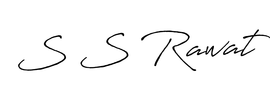 Design your own signature with our free online signature maker. With this signature software, you can create a handwritten (Antro_Vectra_Bolder) signature for name S S Rawat. S S Rawat signature style 7 images and pictures png