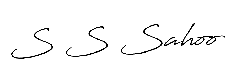 Also You can easily find your signature by using the search form. We will create S S Sahoo name handwritten signature images for you free of cost using Antro_Vectra_Bolder sign style. S S Sahoo signature style 7 images and pictures png