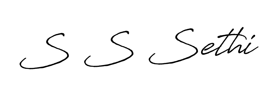 Use a signature maker to create a handwritten signature online. With this signature software, you can design (Antro_Vectra_Bolder) your own signature for name S S Sethi. S S Sethi signature style 7 images and pictures png