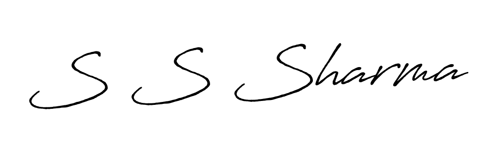 Also You can easily find your signature by using the search form. We will create S S Sharma name handwritten signature images for you free of cost using Antro_Vectra_Bolder sign style. S S Sharma signature style 7 images and pictures png