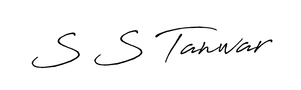 Use a signature maker to create a handwritten signature online. With this signature software, you can design (Antro_Vectra_Bolder) your own signature for name S S Tanwar. S S Tanwar signature style 7 images and pictures png