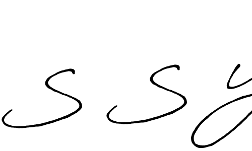 Also You can easily find your signature by using the search form. We will create S S Y name handwritten signature images for you free of cost using Antro_Vectra_Bolder sign style. S S Y signature style 7 images and pictures png