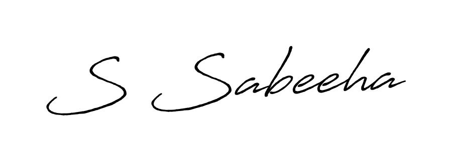 Make a beautiful signature design for name S Sabeeha. Use this online signature maker to create a handwritten signature for free. S Sabeeha signature style 7 images and pictures png