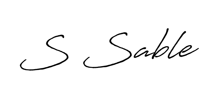 How to Draw S Sable signature style? Antro_Vectra_Bolder is a latest design signature styles for name S Sable. S Sable signature style 7 images and pictures png