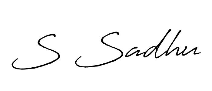 Once you've used our free online signature maker to create your best signature Antro_Vectra_Bolder style, it's time to enjoy all of the benefits that S Sadhu name signing documents. S Sadhu signature style 7 images and pictures png