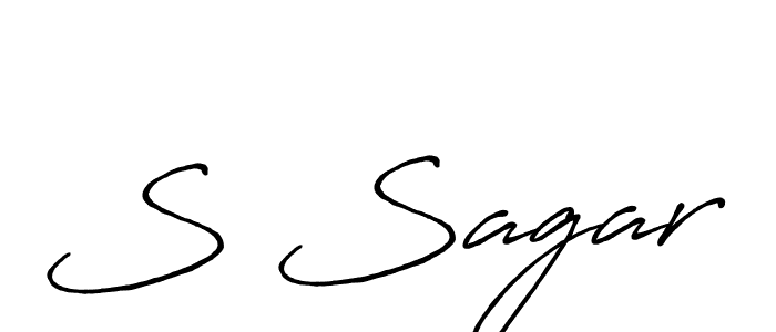 How to make S Sagar signature? Antro_Vectra_Bolder is a professional autograph style. Create handwritten signature for S Sagar name. S Sagar signature style 7 images and pictures png