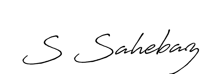 It looks lik you need a new signature style for name S Sahebaz. Design unique handwritten (Antro_Vectra_Bolder) signature with our free signature maker in just a few clicks. S Sahebaz signature style 7 images and pictures png