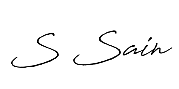 Once you've used our free online signature maker to create your best signature Antro_Vectra_Bolder style, it's time to enjoy all of the benefits that S Sain name signing documents. S Sain signature style 7 images and pictures png