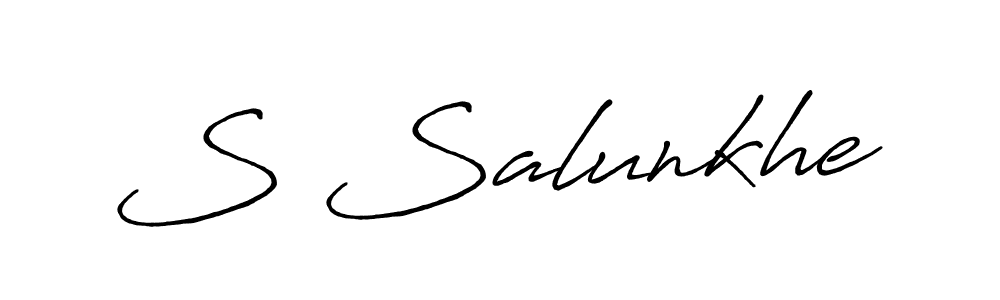 S Salunkhe stylish signature style. Best Handwritten Sign (Antro_Vectra_Bolder) for my name. Handwritten Signature Collection Ideas for my name S Salunkhe. S Salunkhe signature style 7 images and pictures png