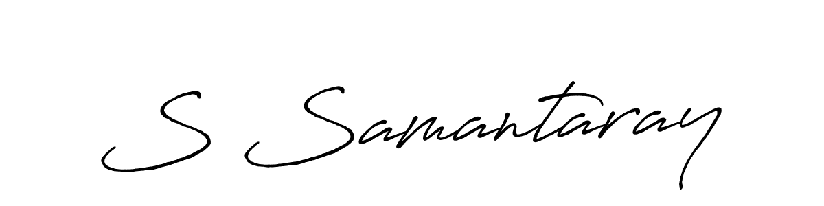 Make a beautiful signature design for name S Samantaray. With this signature (Antro_Vectra_Bolder) style, you can create a handwritten signature for free. S Samantaray signature style 7 images and pictures png