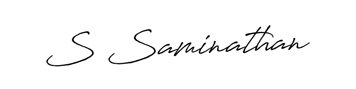 How to make S Saminathan signature? Antro_Vectra_Bolder is a professional autograph style. Create handwritten signature for S Saminathan name. S Saminathan signature style 7 images and pictures png