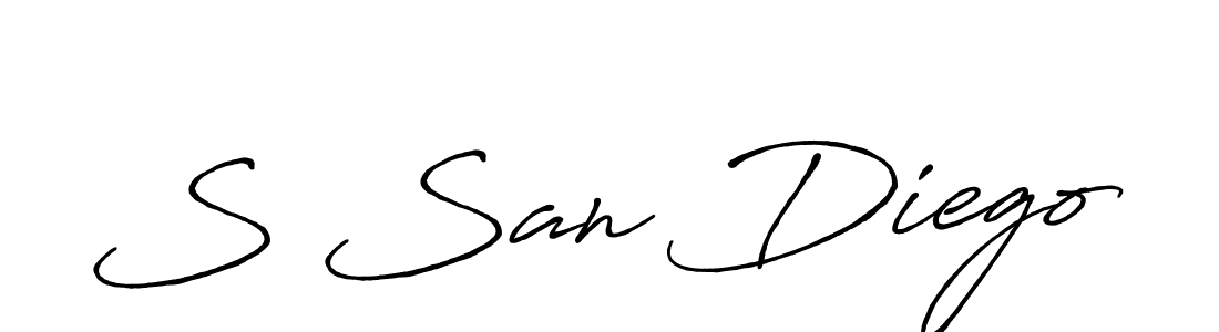 This is the best signature style for the S San Diego name. Also you like these signature font (Antro_Vectra_Bolder). Mix name signature. S San Diego signature style 7 images and pictures png