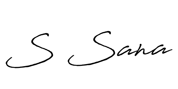 Best and Professional Signature Style for S Sana. Antro_Vectra_Bolder Best Signature Style Collection. S Sana signature style 7 images and pictures png