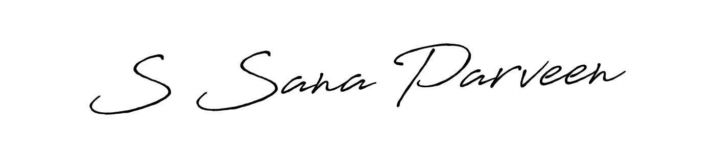 Make a beautiful signature design for name S Sana Parveen. Use this online signature maker to create a handwritten signature for free. S Sana Parveen signature style 7 images and pictures png