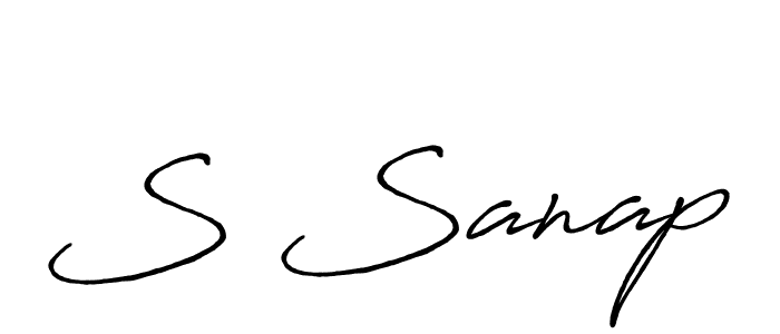 Antro_Vectra_Bolder is a professional signature style that is perfect for those who want to add a touch of class to their signature. It is also a great choice for those who want to make their signature more unique. Get S Sanap name to fancy signature for free. S Sanap signature style 7 images and pictures png