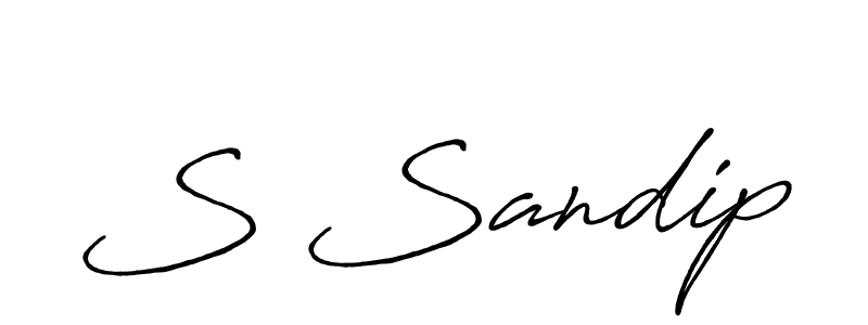 How to Draw S Sandip signature style? Antro_Vectra_Bolder is a latest design signature styles for name S Sandip. S Sandip signature style 7 images and pictures png