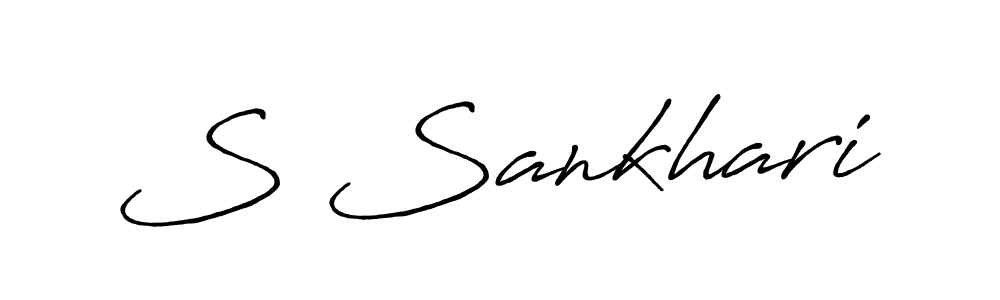 Use a signature maker to create a handwritten signature online. With this signature software, you can design (Antro_Vectra_Bolder) your own signature for name S Sankhari. S Sankhari signature style 7 images and pictures png