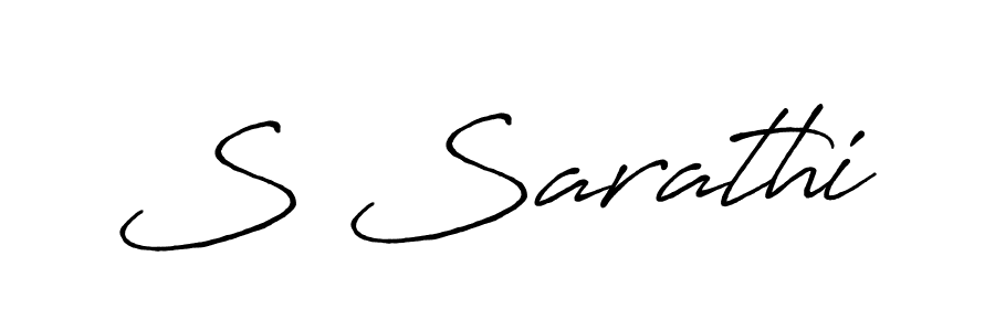 Create a beautiful signature design for name S Sarathi. With this signature (Antro_Vectra_Bolder) fonts, you can make a handwritten signature for free. S Sarathi signature style 7 images and pictures png