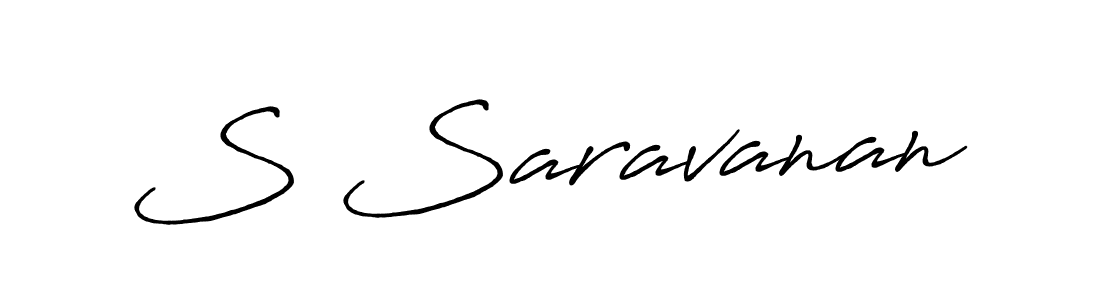 S Saravanan stylish signature style. Best Handwritten Sign (Antro_Vectra_Bolder) for my name. Handwritten Signature Collection Ideas for my name S Saravanan. S Saravanan signature style 7 images and pictures png